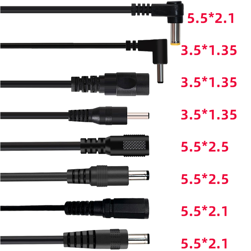 Cable Extension 3.5 - 25CM 5.5*2.1mm 3.5*1.35mm Dişi Erkek DC
