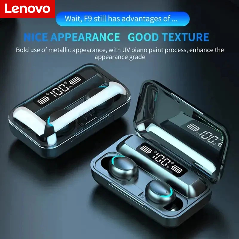Earbuds Charging Case - Lenovo F9 Bluetooth Kablosuz Kulaklıklar -