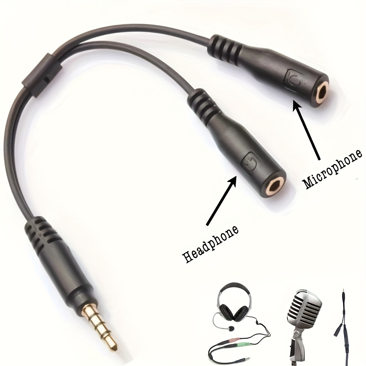 Audio Splitter Y - 3.5mm Stereo Ses 1 Erkek -