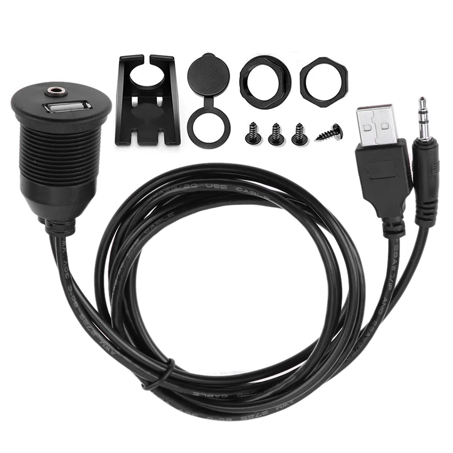 Cable Extension 3.5 - 1M USB ve 3.5mm AUX erkek