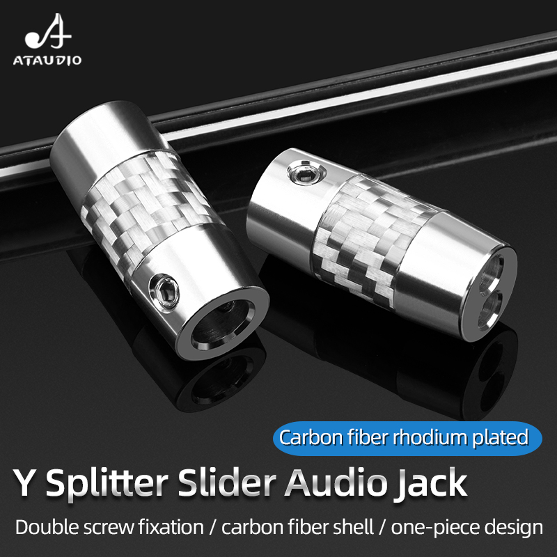 Audio Splitter Y - 4 adet karbon Fiber Y Splitter