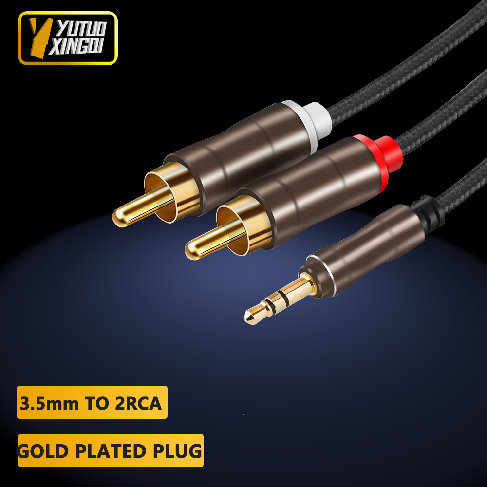 Cable Extension 3.5 - 3.5 mm 2 RCA Çift Lotus